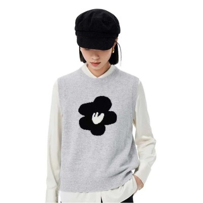 потник,дамски,потници,lily,warm,and,fashionable,all,sheep,wool,vest,gray,(grey)