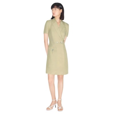 рокля,дамски,поли,и,рокли,lily,western,style,short,sleeve,long,dress,yellow,khaki,(beige)