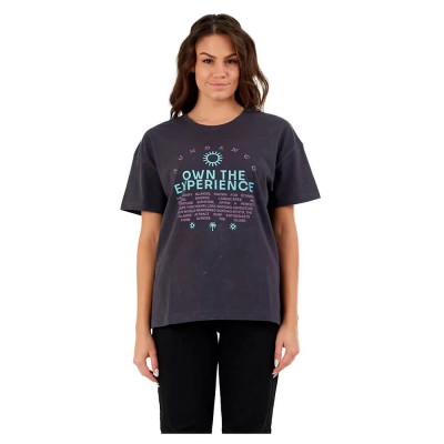 тениска,дамски,тениски,fundango,sunshine,surf,short,sleeve,t,shirt,washed,black,(grey)