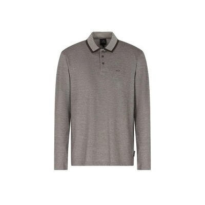 дамски,блузи,с,яка,мъжки,блузи,с,яка,armani,exchange,xm001068,af10366,long,sleeve,polo,grey,(chocolate,wind,chime)