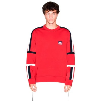 блуза,мъжки,пуловери,armani,exchange,xm001397,af13047,sweatshirt,haute,red