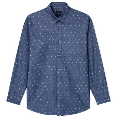 риза,с,дълъг,ръкав,мъжки,ризи,armani,exchange,xm001716,af17528,long,sleeve,shirt,big,lettering,jacqua,(blue)
