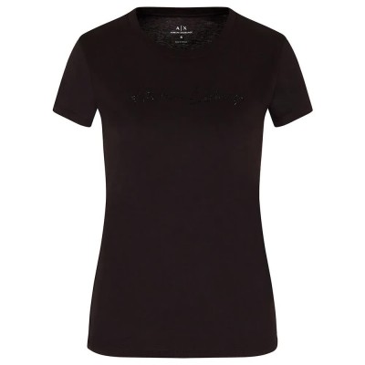 тениска,дамски,тениски,armani,exchange,xw001457,af10356,t,shirt,black