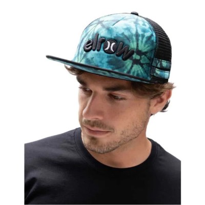шапка,всички,шапки,hurley,elrow,allover,trucker,cap,aurora,green,(blue)