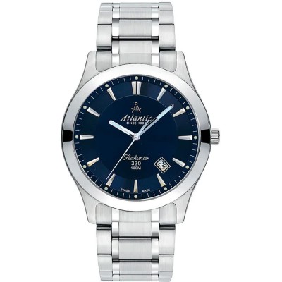 часовник,часовници,atlantic,71365.41.51,watch,silver,(night,blue)