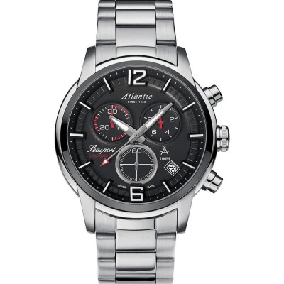 часовник,часовници,atlantic,87466.42.45,watch,silver,(anthracite,grey)