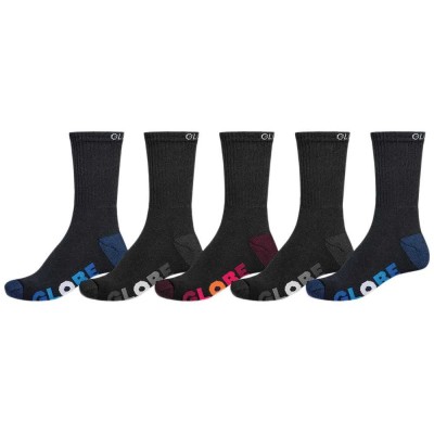 чорапи,детски,чорапи,globe,multi,stripe,crew,socks,black,(black,assorted)