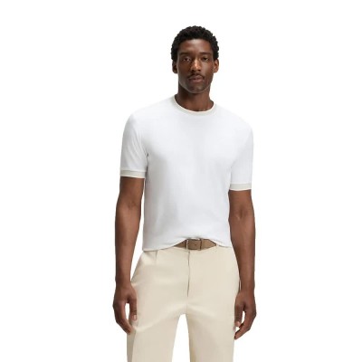 тениска,мъжки,тениски,boss,tessler,200,t,shirt,white