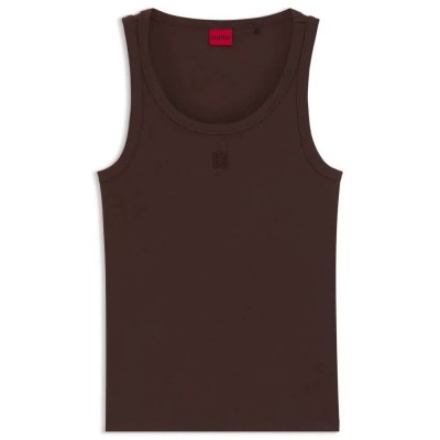 тениска,мъжки,тениски,дамски,тениски,hugo,datamia,10258222,sleeveless,t,shirt,brown,(dark,brown)