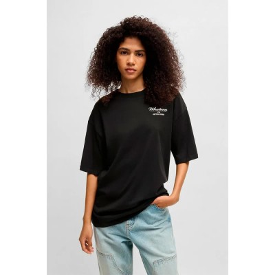 тениска,дамски,тениски,hugo,oversized,blue,short,sleeve,t,shirt