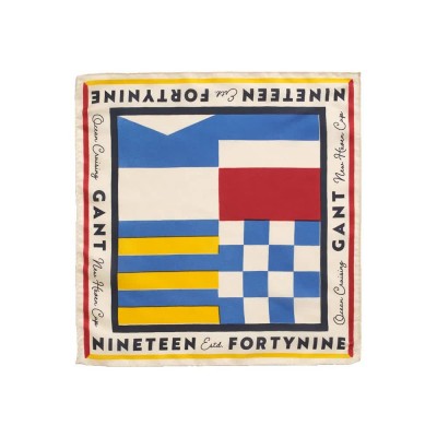 ръкавици,шапки,и,шалове,gant,sailing,silk,pocket,handkerchief,multicolor,(white)