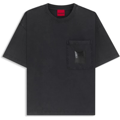 тениска,мъжки,тениски,hugo,darfel,t,shirt,black