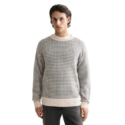 блуза,мъжки,пуловери,scotch,&,soda,181343,sweater,grey,melange,eggnog