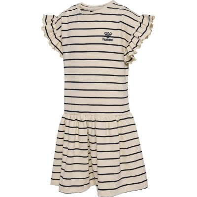 рокля,детски,поли,и,рокли,hummel,ajma,short,sleeve,dress,beige,(whitecap,grey)