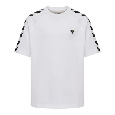 тениска,детски,тениски,hummel,archive,loose,short,sleeve,t,shirt,white,(blanc,de,blanc)