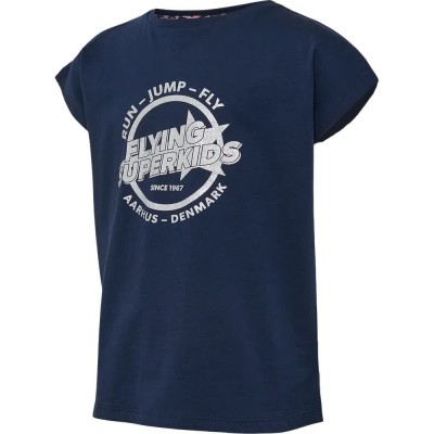 тениска,детски,тениски,hummel,fsk,hop,short,sleeve,t,shirt,black,iris,(blue)