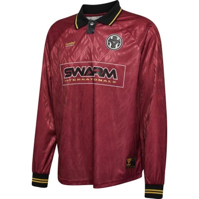 тениска,мъжки,тениски,hummel,loose,bay,soccer,long,sleeve,t,shirt,3726,(red)