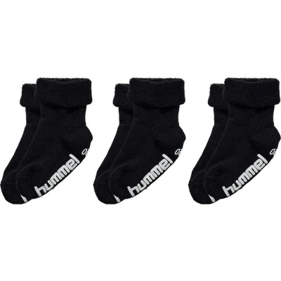 чорапи,детски,чорапи,hummel,mini,non,slip,socks,3,pairs,black,(black)