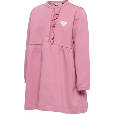 рокля,детски,поли,и,рокли,hummel,mini,reg,placket,dress,pink,(polignac)