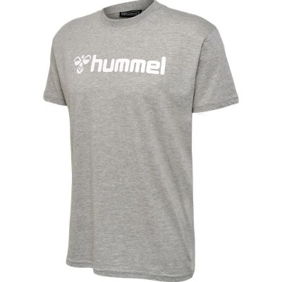 тениска,мъжки,тениски,hummel,mover,cotton,short,sleeve,t,shirt,grey,melange,(grey)