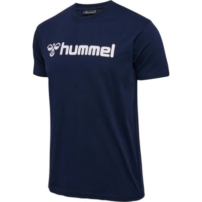 тениска,мъжки,тениски,hummel,mover,cotton,short,sleeve,t,shirt,marine,(blue)