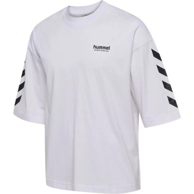 тениска,мъжки,тениски,hummel,oversized,willy,sw,short,sleeve,t,shirt,white