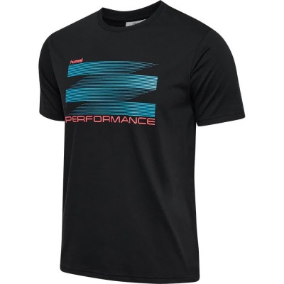 тениска,мъжки,тениски,hummel,pulse,graphic,short,sleeve,t,shirt,black