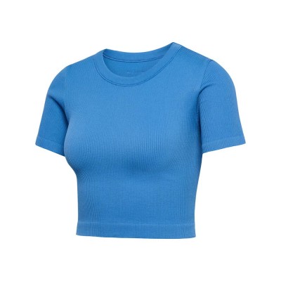 тениска,дамски,тениски,hummel,pulse,seamless,rib,short,sleeve,t,shirt,blue,(riverside)