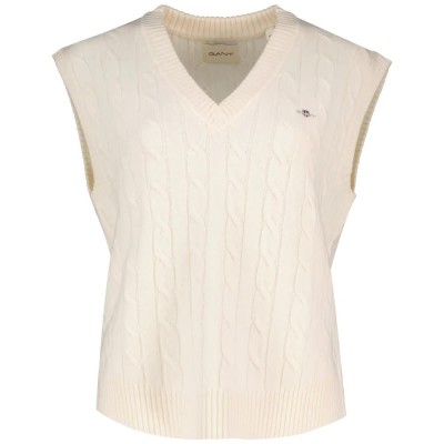 потник,дамски,пуловери,дамски,плетени,дрехи,gant,4805429,knitted,vest,cream