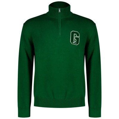 блуза,мъжки,пуловери,gant,small,graphic,badge,half,zip,sweater,green,(forest,green)