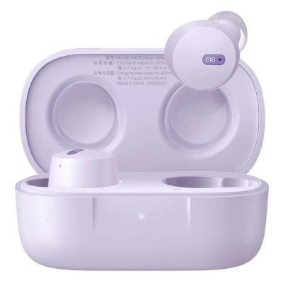 слушалки,слушалки,baseus,bowie,e18,wireless,earphones,purple,(black)