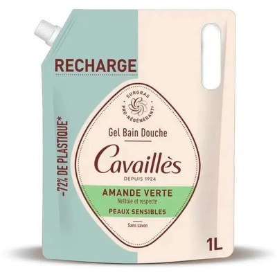 хигиена,тяло,roge,cavailles,green,almond,1l,shower,gel,clear