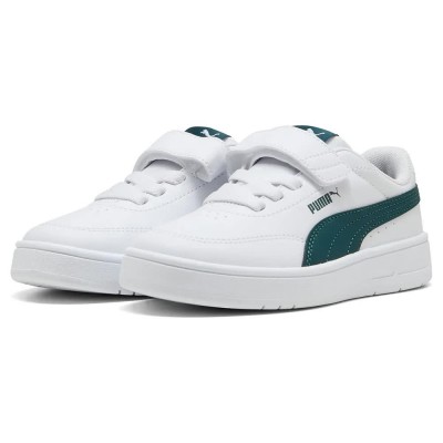 маратонки,детски,маратонки,puma,court,classic,clean,ac+,ps,trainers,white,green,terrain,(white)