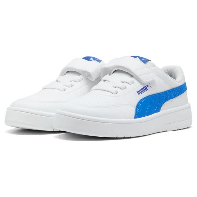 маратонки,детски,маратонки,puma,court,classic,clean,ac+,ps,trainers,white,mountain,blue,(white)