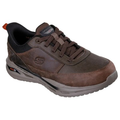 маратонки,мъжки,маратонки,skechers,arch,fit,orvan,moxley,trainers,cocoa,leather,synthetic,(brown)