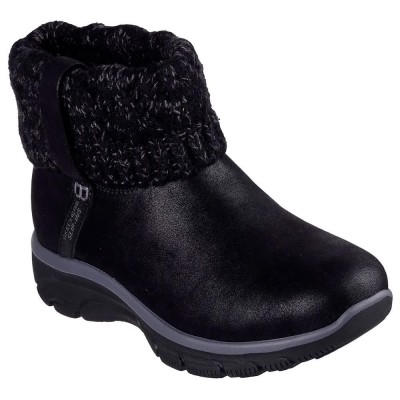 дамски,боти,дамски,високи,обувки,за,ходене,skechers,easy,going,cozy,weather,2,booties,black,microleather,knit