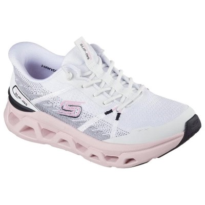 маратонки,дамски,маратонки,skechers,glide,step,altus,fast,lane,trainers,white,mesh,black,pink,trim,(white)