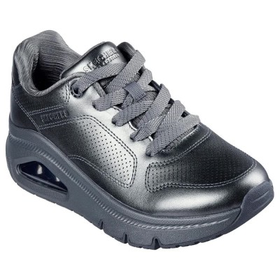 маратонки,дамски,маратонки,skechers,uno,icon,lustrous,air,trainers,pewter,metallic,leather,(silver)