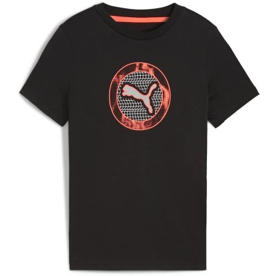 тениска,детски,тениски,puma,active,sports,big,graphic,short,sleeve,t,shirt,black