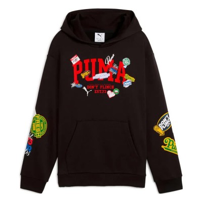 суичър,детски,блузи,puma,basketball,hooperhotline,hoodie,black