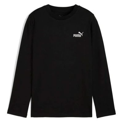 тениска,мъжки,тениски,дамски,тениски,puma,essentials,foundation,nº1,logo,long,sleeve,t,shirt,black,(black)