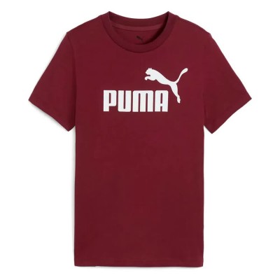 тениска,детски,тениски,puma,essentials,foundation,nº1,logo,short,sleeve,t,shirt,ruby,shimmer,(red)
