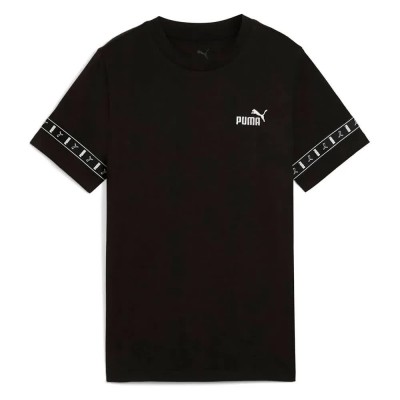 тениска,детски,тениски,puma,essentials,tape,layout,short,sleeve,t,shirt,black