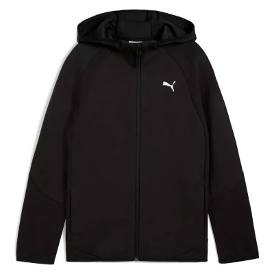 блуза,детски,блузи,puma,evostripe,full,zip,sweatshirt,black