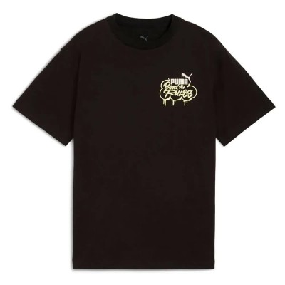 тениска,детски,тениски,puma,mid,90´s,essentials,graphics,ii,short,sleeve,t,shirt,black