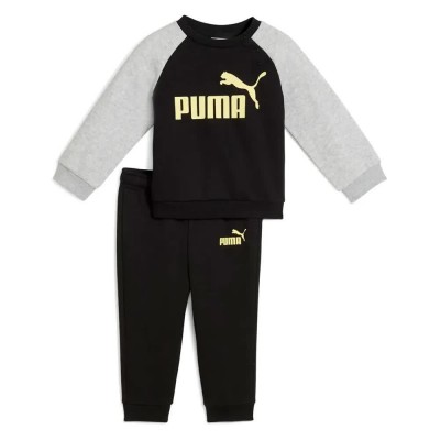 анцуг,детски,анцузи,puma,minicats,ess,raglan,tracksuit,black,gold,moon,(black)