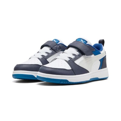 маратонки,детски,маратонки,puma,rebound,v6,lo,ac+,ps,trainers,white,feather,gray,black