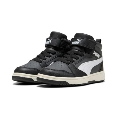 маратонки,детски,маратонки,puma,rebound,v6,mid,ac+,ps,trainers,black,(black,white,dusky,gray)