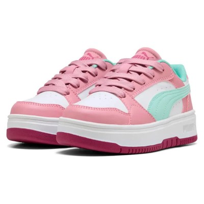 маратонки,детски,маратонки,puma,rebound,femme,ps,trainers,white,gray,echo,mauve,mist,(pink)