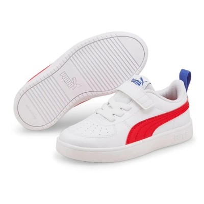 маратонки,детски,маратонки,puma,rickie,ac+,ps,trainers,white,high,risk,red,dazzling,blue,(white)